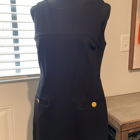 Vince Camuto Dress Women Size 8 Black Form Fitting Sleeveless Formalwear Classic - Picture 5 of 13